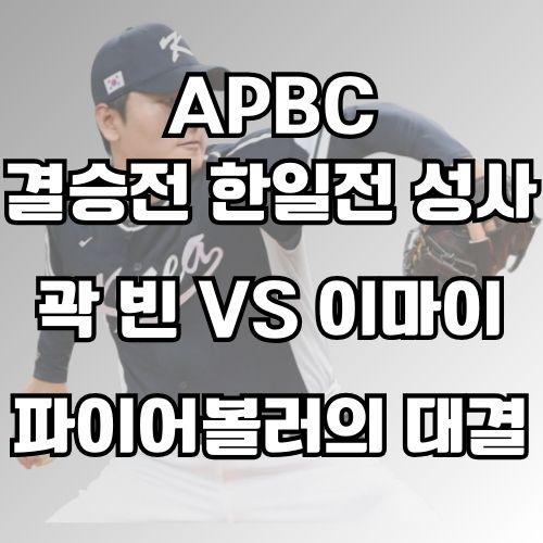 결승전 <b>한일전</b>으로 장식되다 일본 <b>야구대표팀</b>의 수준은 어느... 