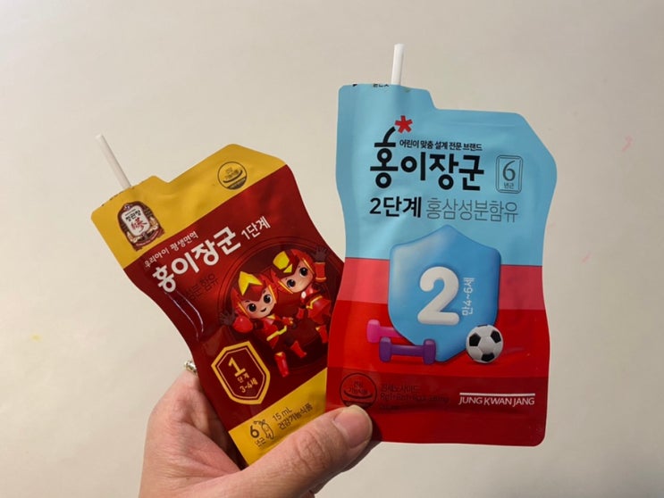  홍이장군 48개월 28개월 아이들 홍삼농축액 첫 도전! 시부모님께 무한감사한 마음.