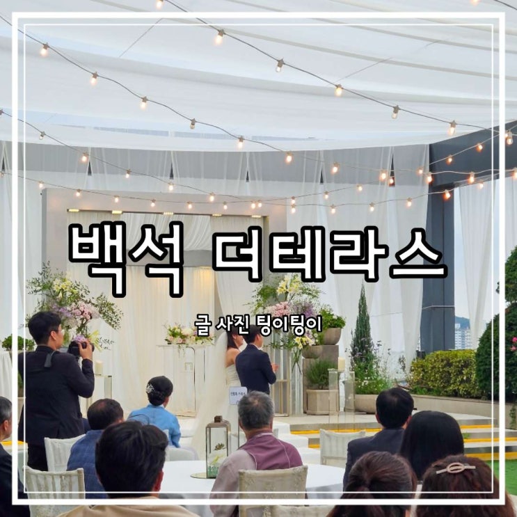 일산 웨딩홀 루프탑 야외웨딩 백석 더테라스 앤 파티 상담 후기