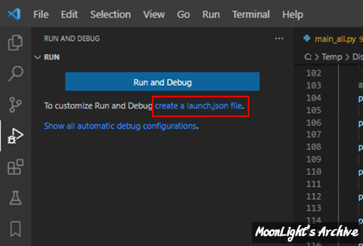  Visual Studio Code python Argument 넣어서 디버깅하기