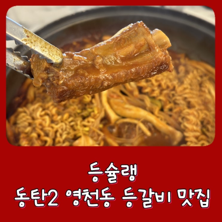  [동탄 2] 등슐랭 - 11자상가 등갈비, 영천동맛집, 영천동고기집