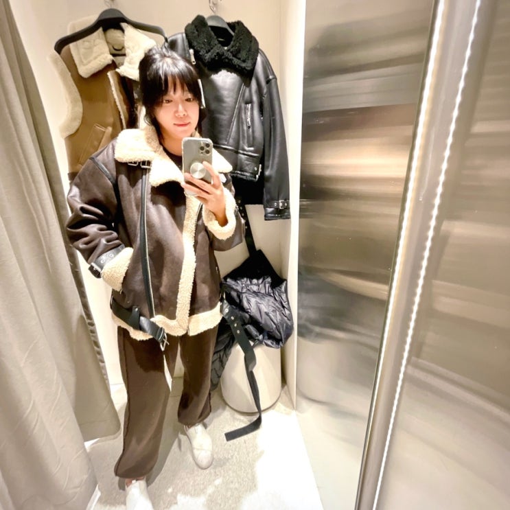  자라 무스탕 페이크퍼 아우터 ZARA 롯데월드몰점 세일기간