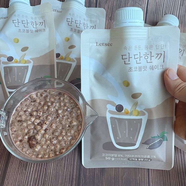  설탕없는 단백질파우치 레씨 단단한끼 단백질쉐이크