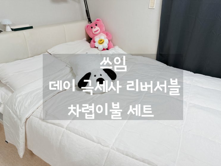 [ 극세사이불세트 ] 쓰임 데이 극세사 리버서블 차렵이불