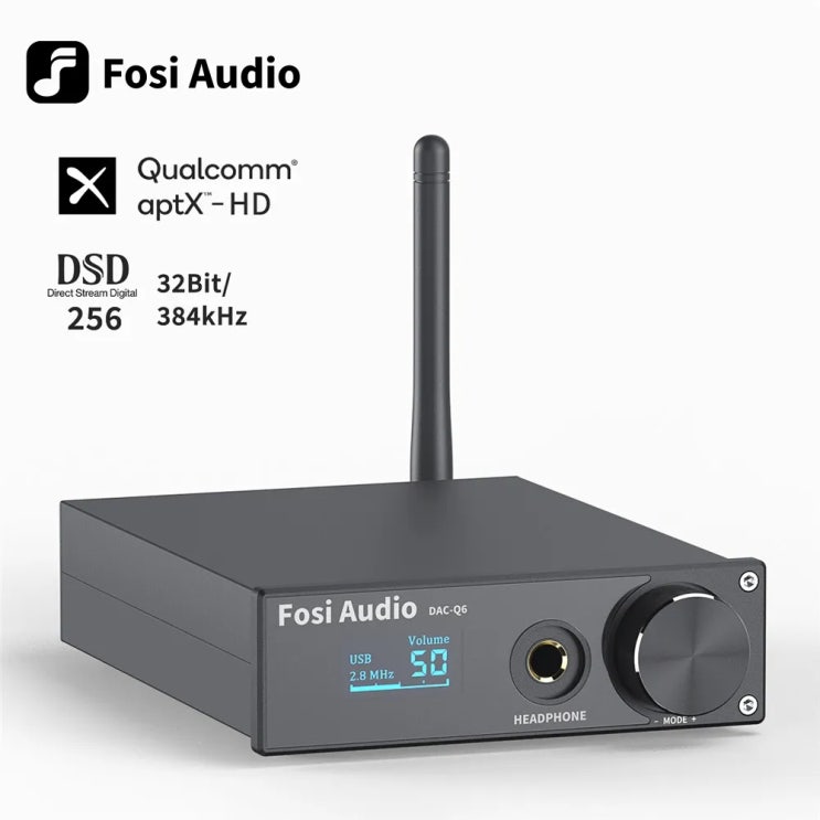 음악의 깊이를 느껴보세요, Fosi Audio Q6 USB DAC