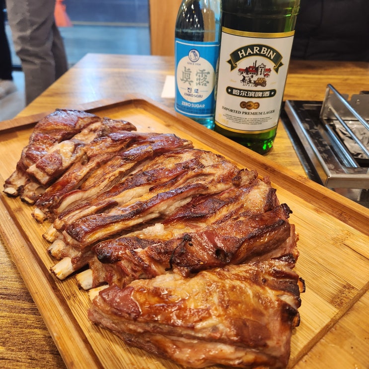  숯불 통양갈비를 먹을 수 있는 건대양꼬치거리 건대맛집 '텐텐양꼬치'