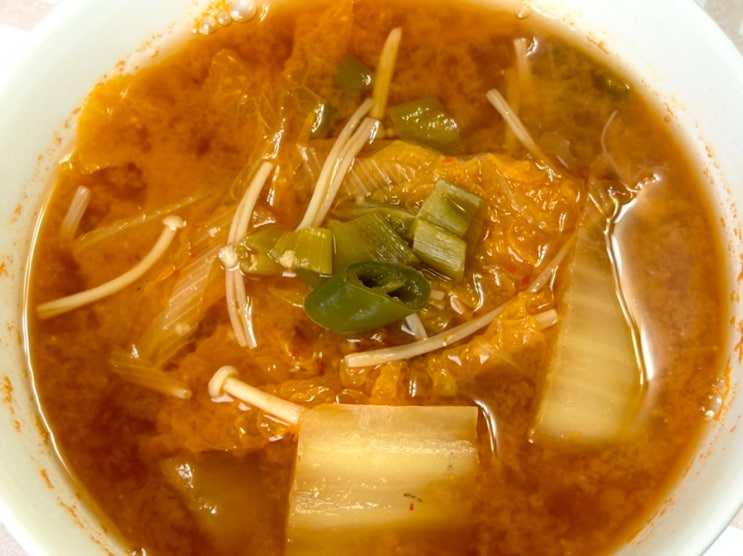  배추된장국 2인분 맛있게 끓이는 법