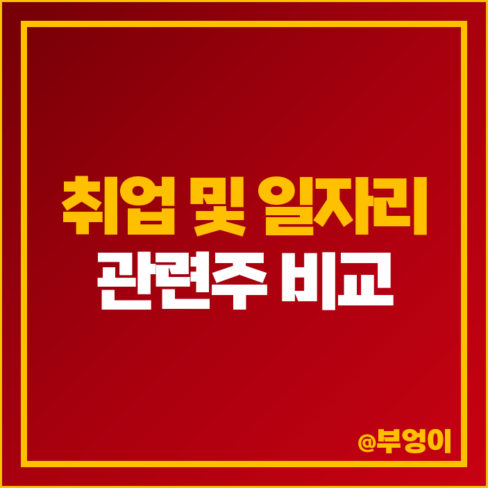 일자리 관련주 취업 주식 오픈놀 원티드랩 에스코넥 주가