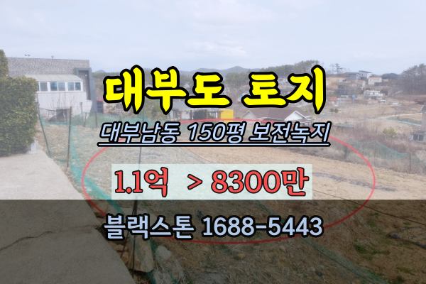  대부도토지 경매 대부남동 150평 보전관리 1억이하