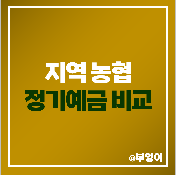 지역 농협 정기예금 금리 비교 예금 특판 이자 높은 곳 추천 지역 농협 정기예금 금리 비교 예금 특판 이자 높은 곳 추천