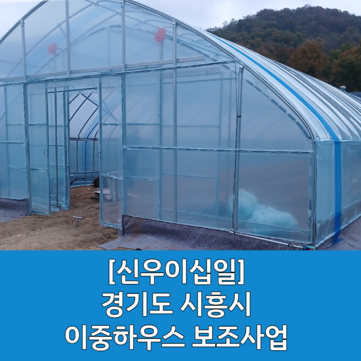  [시흥 이중하우스 시공] 이중 비닐하우스 시공 / 시흥 비닐하우스 시공 / 경기도 비닐하우스 시공 / 화성 비닐하우스 시공 / 이중하우스 시공 전문 / 비닐하우스 보조사업