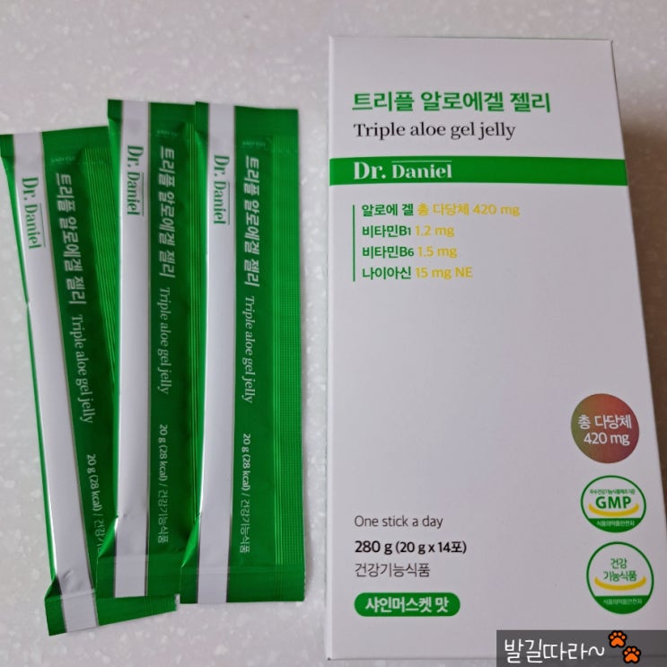  알로에젤리 닥터다니엘 '트리플 알로에겔 젤리' - 면역 영양제