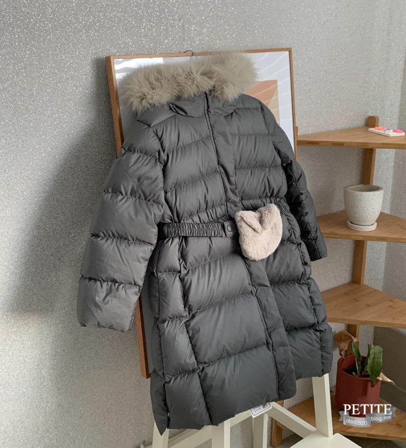 여아 패딩, 리틀그라운드 룰라비 롱패딩 프릴롱다운코트 120