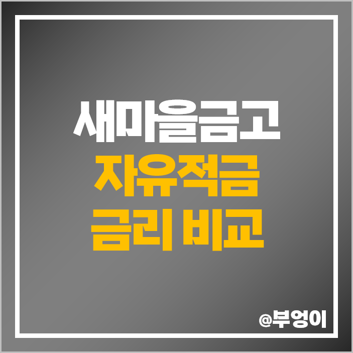 새마을금고 금리 높은 적금 특판 비교 단기 6개월 자유적금 추천 새마을금고 금리 높은 적금 특판 비교 단기 6개월 자유적금 추천