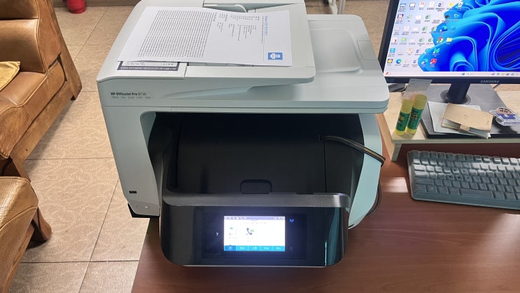  부천 중동 복합기렌탈 사무실복합기 추천 hp8730컬러복합기