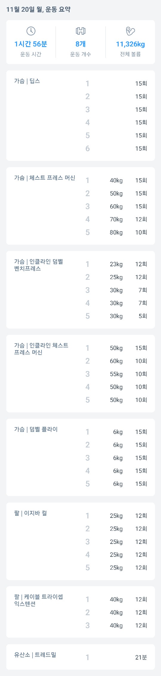  운동 일지#16