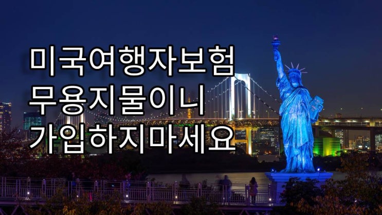  미국 여행자 보험은 의료비를 바로 내줍니다 (미국보험만 인정해주는 미국 병원 네트워크) *미국유학생보험/미국여행자보험