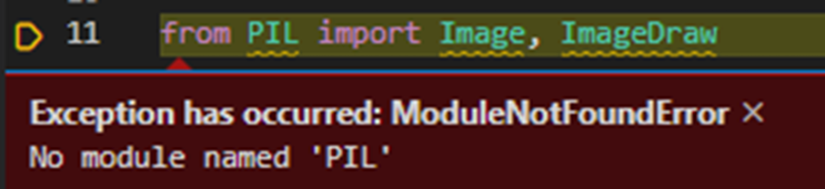  No module named 'PIL' 오류 해결 방법
