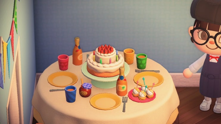  [동숲] 3편) 생일파티, 엄마편지