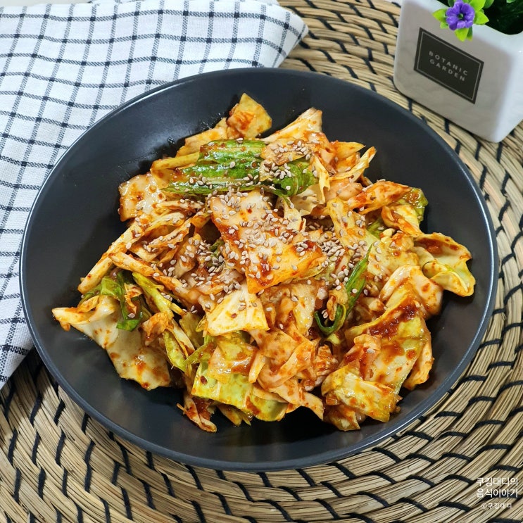  양배추 겉절이 레시피 백종원 양배추무침 만드는 법 맛남의 광장 양배추김치 만들기 세척법