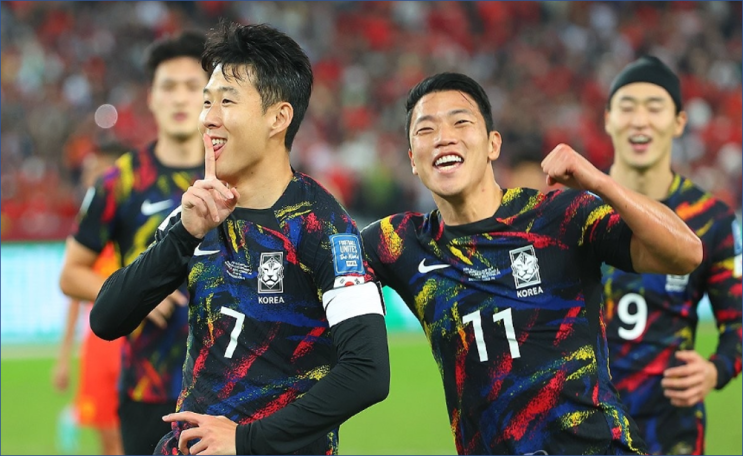 3-0 승리, <b>손흥민</b>, 전반만 2골 기록, 두번째 골은 <b>이강인</b>과 <b>합작</b>