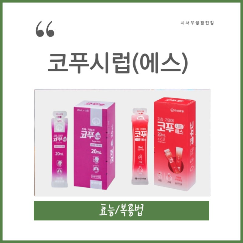 코푸시럽 어린이 임산부 코푸시럽에스 가격 정보 처방