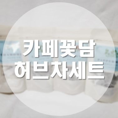 [상품 리뷰/허브차] 카페꽃담 친환경 티백 답례품 허브차 4종 세트