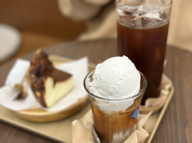  미루꾸 커피, 송도 트리플스트리트 바스크치즈케이크 맛집 카페