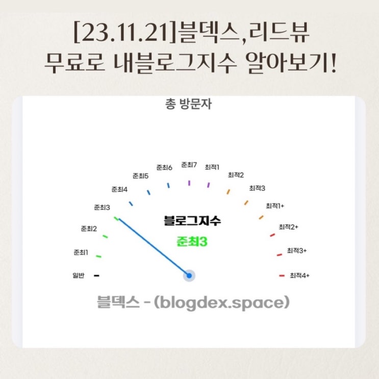  무료로알아보는 내블로그지수 블덱스 리드뷰 알아봤어요