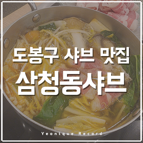  도봉구 샤브 맛집 삼청동 샤브 겨울에 최고
