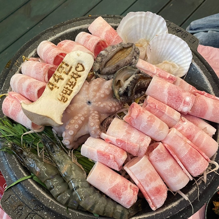  내돈내산 여수낭만포차 44번 낭만포차거리 주차 삼합 가격 후기