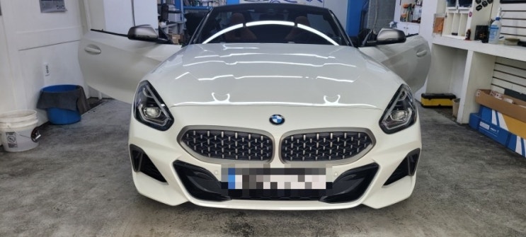  BMW Z4 컨버터블 주차녹화에 필요한 블랙박스 보조배터리 설치하기 에코파워팩 S12