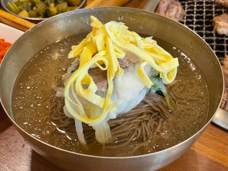 위례 평양냉면이 맛있는 고기집 유경식당 돼지갈비 가족외식