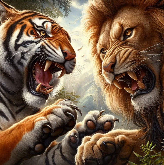 사자와 호랑이가 싸우면 누가 이길까요?