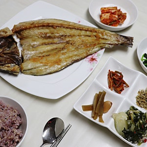 반건조민어 굽는법 민어청년으로 저녁 완성