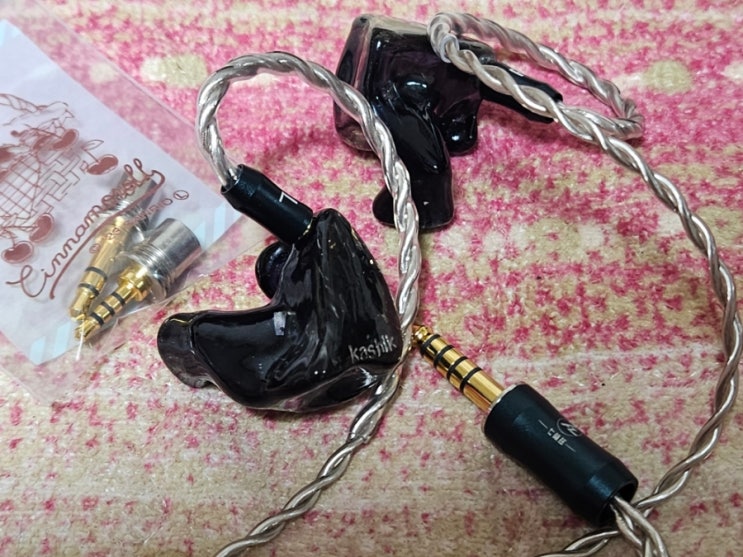  커스텀 이어폰 모듈형 은도금 케이블 7HZ 썬더버즈 MMCX