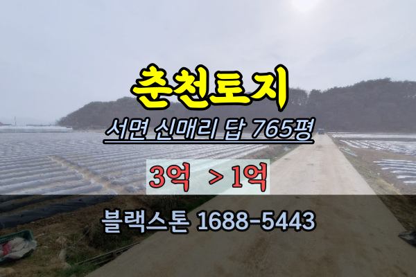  춘천토지경매 서면 신매리 700평 농지