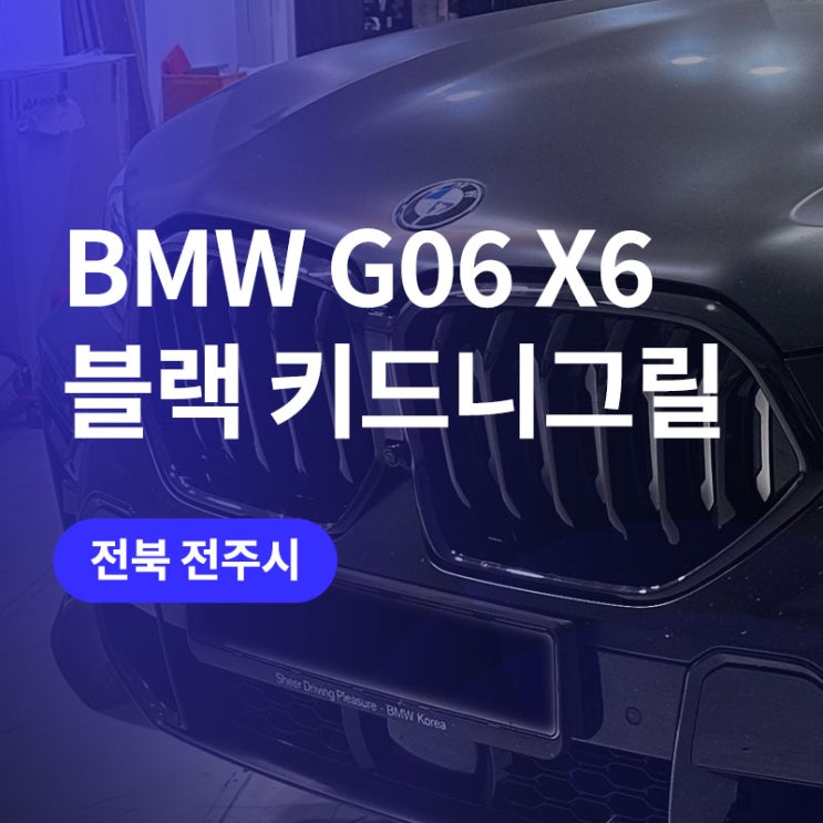  전주 BMW  블랙 키드니그릴 / X6(G06) 코더스 엠비언트 라이트