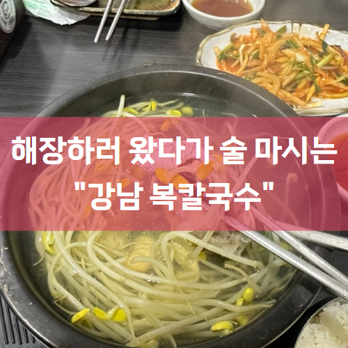  [강남맛집/강남역맛집] 다양한 복요리를 즐길 수 있는 "강남복칼국수"
