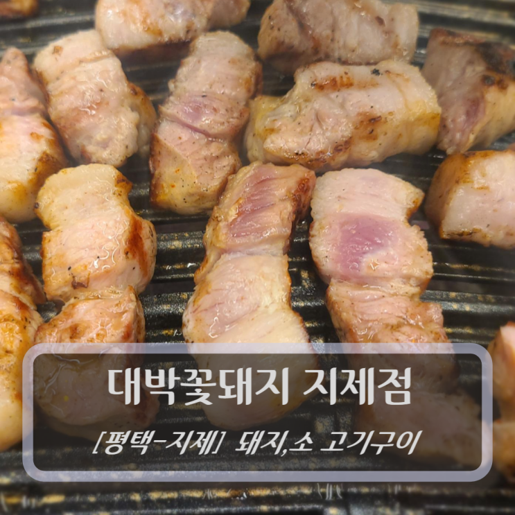 [평택-지제, 소-돼지고기 구이] 대박꽃돼지 정육식당 지제점 - 모산맛집