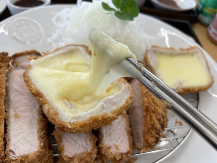  서귀포돈까스 산방산이 보이는 맛있는 드림카츠 포토존도 있다