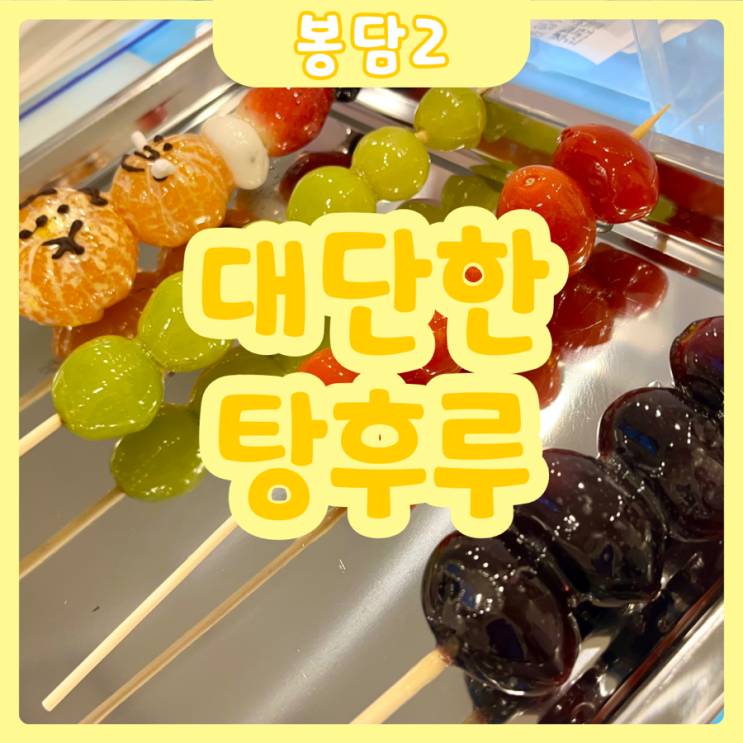  [화성|봉담2] 대단한탕후루 봉담2지구점 | 봉담탕후루집 찾고계신다면!? 대단한탕후루로 고고~!!