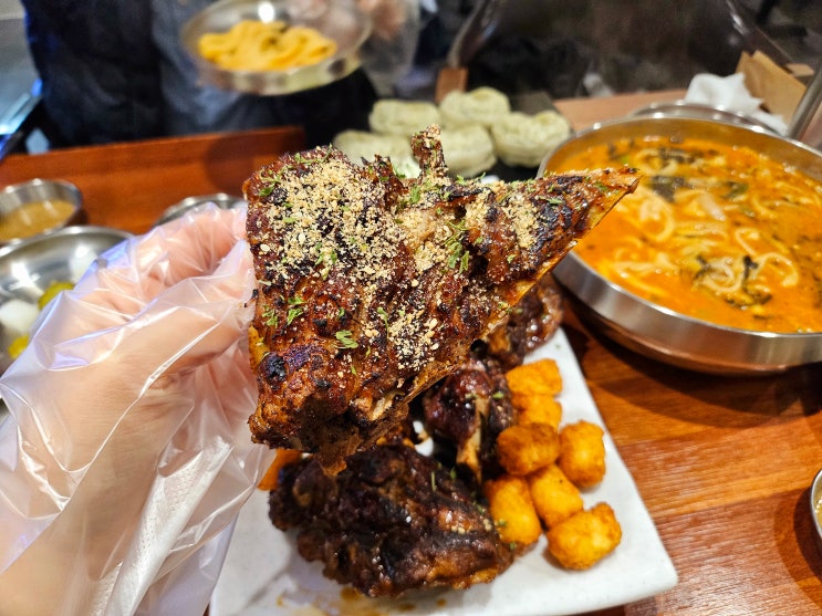  인천논현역 논현동맛집 하와이장칼국수 직화뼈구이 꼭 먹어보기