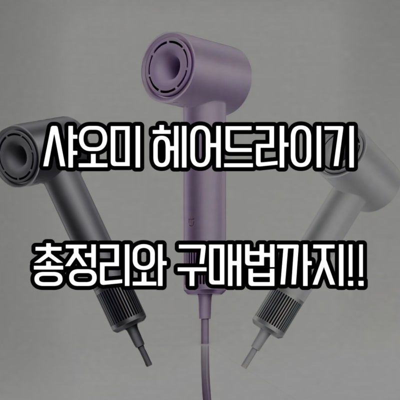 겨울 특집: 샤오미 헤어 드라이기 총정리와 구매법까지!