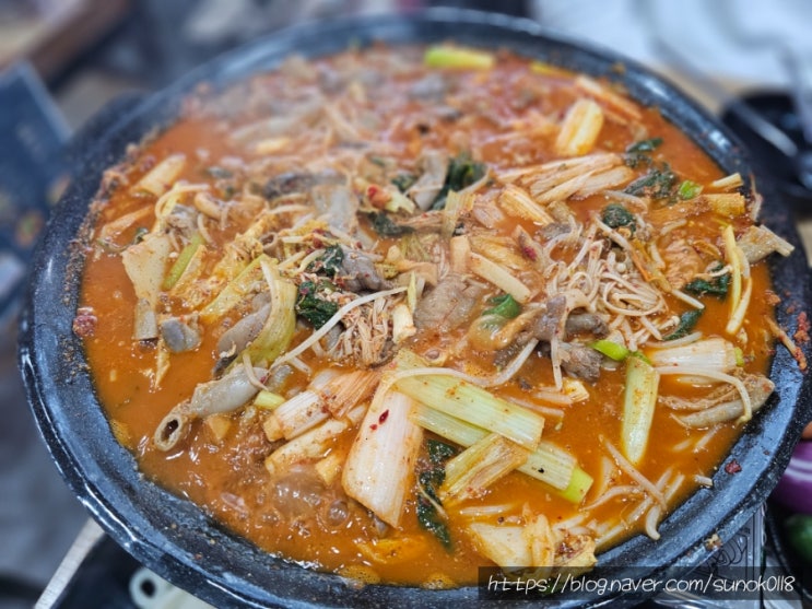  일산 성석동 맛집 대한순대국 소곱창전골 점심 후기