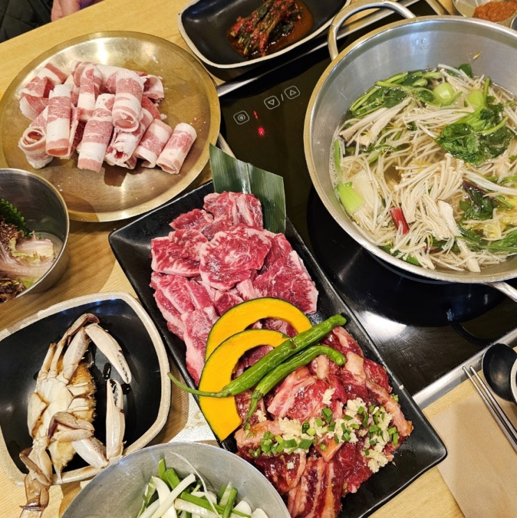  수원갈비맛집 낙원갈비집 푸짐하고 맛난 갈비 샤브샤브 셀프바 무한리필