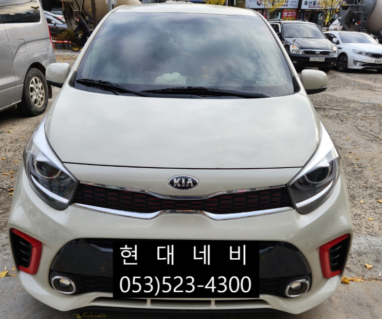  대구 기아 올뉴모닝 순정네비게이션 AVN 화면불량 화면세로줄 수리