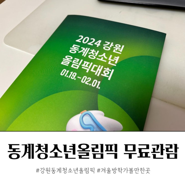 강원 동계청소년올림픽 경기 일정 무료 관람