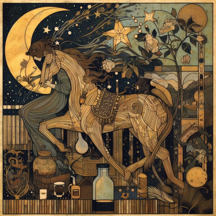  DALL-E(달리)를 이용한 이미지 생성사례 / 목마와 숙녀, graphical artwork외 / 디지털콘텐츠큐레이터 황선웅