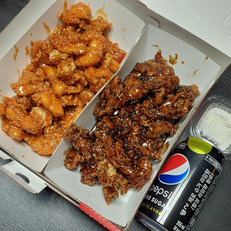  [강릉 중앙시장 맛집] 외계인닭강정 :: 홍시크림치즈맛, 커피맛 닭강정이 있는 이색 맛집